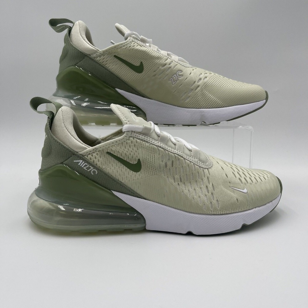 Women's Air Max 270 Sea Glass/Oil Green-White Sneakers Athletic NEW
